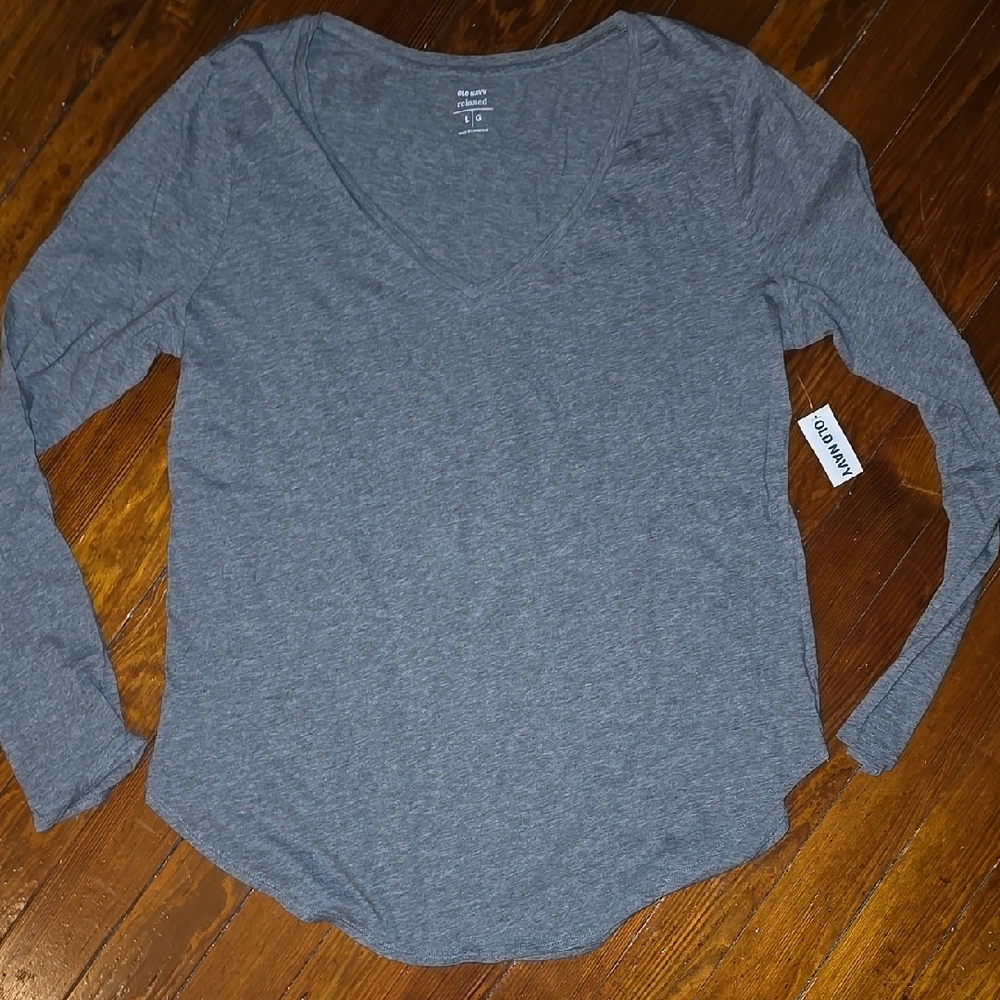 EveryWear V-Neck Long-Sleeve T-Shirt